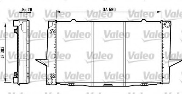 VALEO 731776 Radiator, engine cooling